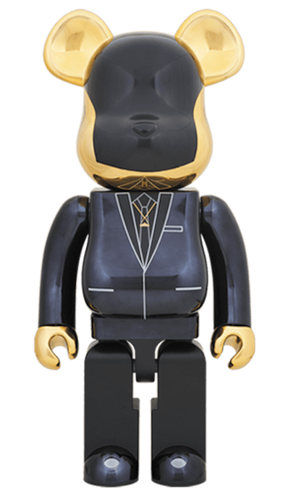 Bearbrick x Daft Punk Random Access Memories Version 1000% Gold