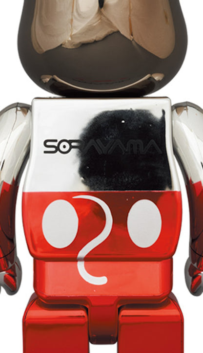 Bearbrick x Hajime Sorayama x Disney  Future Mickey Mouse (2nd Color Ver.) 100% & 400% Set