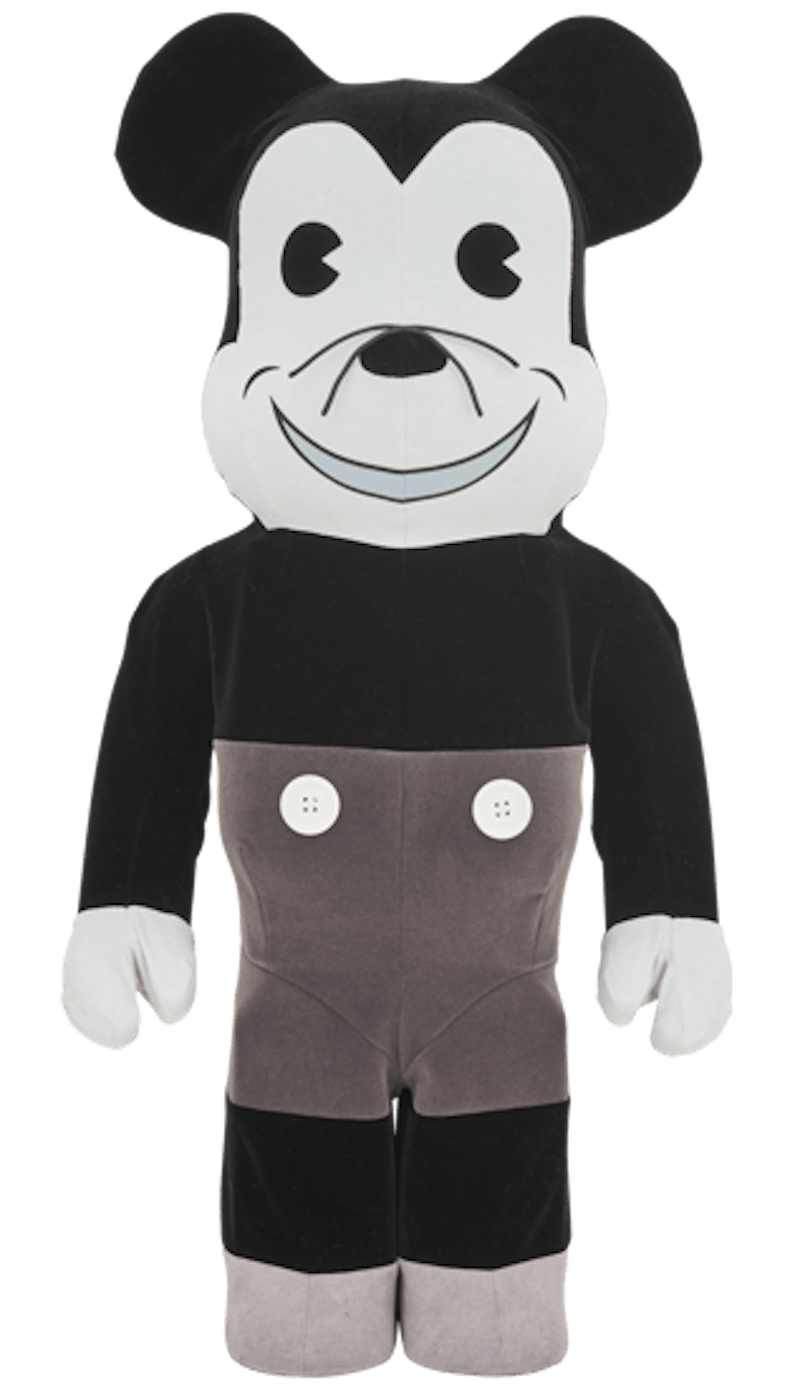 Bearbrick x Disney Mickey Mouse Vintage Version 1000% Black/White