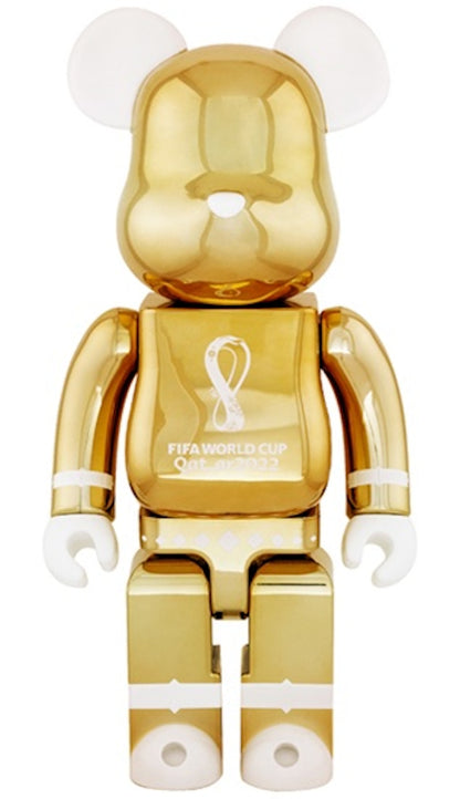 Bearbrick x FIFA World Cup Qatar 2022 100% & 400% Set Gold
