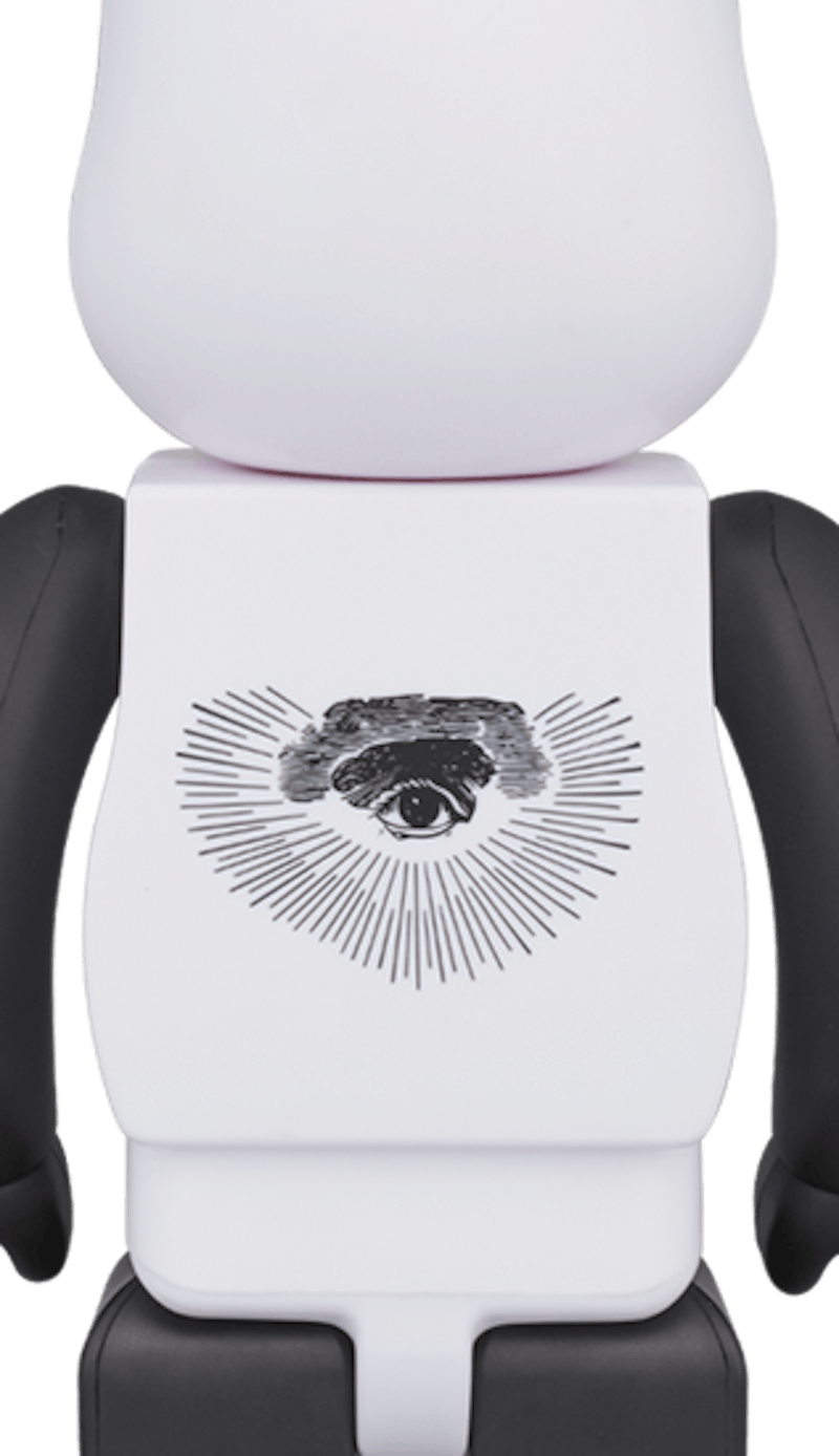Bearbrick x Freemasonry x Fragment 1000% White