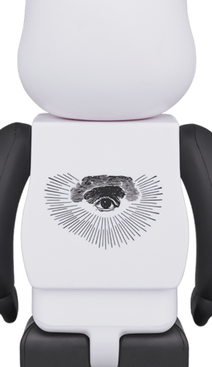 Bearbrick x Freemasonry x Fragment 100% & 400% Set White