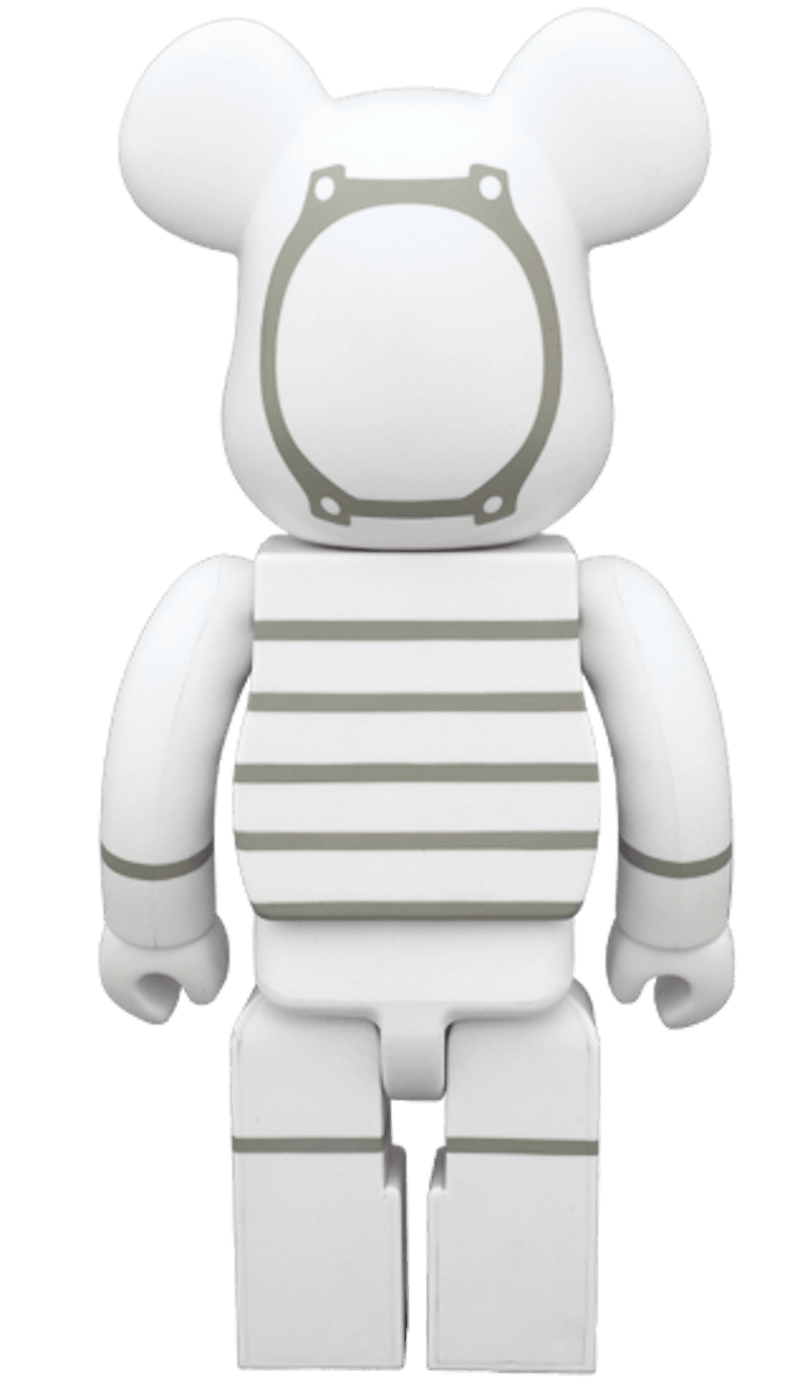 Bearbrick x G-Shock G-ShockMan 400% White