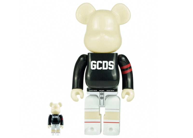 Bearbrick x GCDS 100% & 400% Set Black