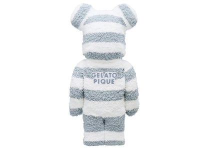 Bearbrick x Gelato Pique Pajamas 1000% White/Blue