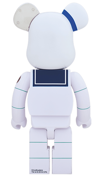 Bearbrick x Ghostbusters Stay Puft Marshmellow Man Angry Face 1000% White