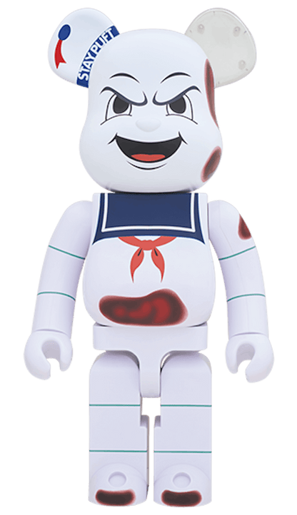 Bearbrick x Ghostbusters Stay Puft Marshmellow Man Angry Face 1000% White