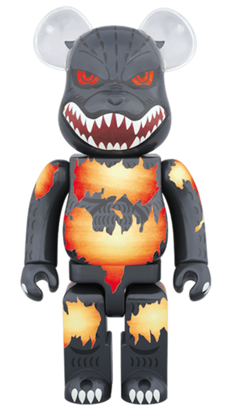 Bearbrick x Godzilla Dethgo Burning Edition 1000% Multi