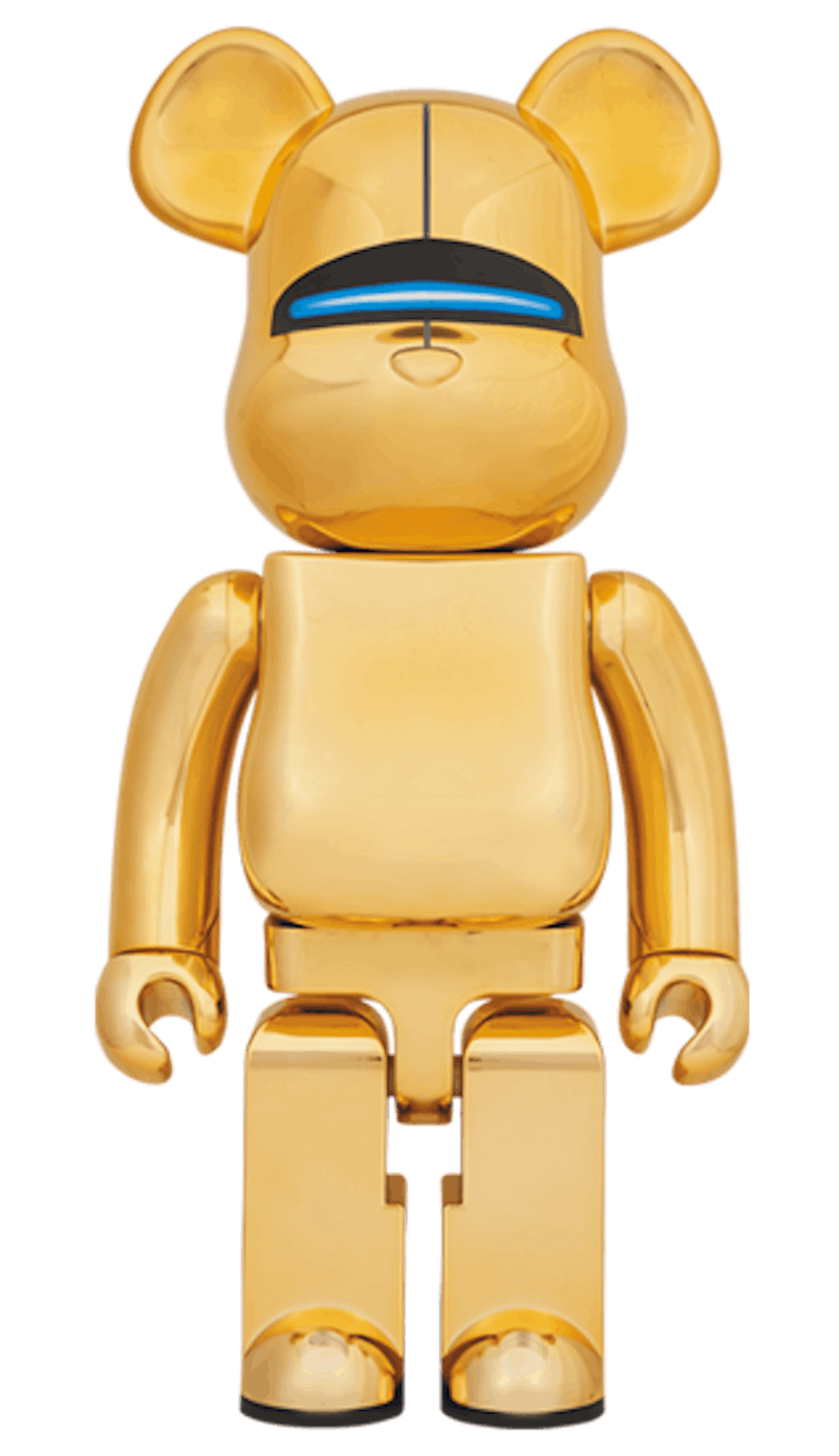 Bearbrick x Hajime Sorayama Sexy Robot 1000% Gold