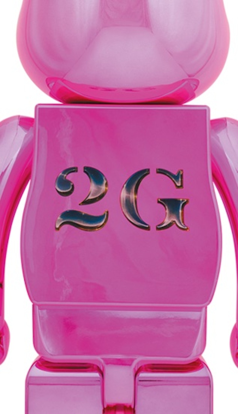 Bearbrick x Hajime Sorayama x 2G 1000% Pink Gold Ver.