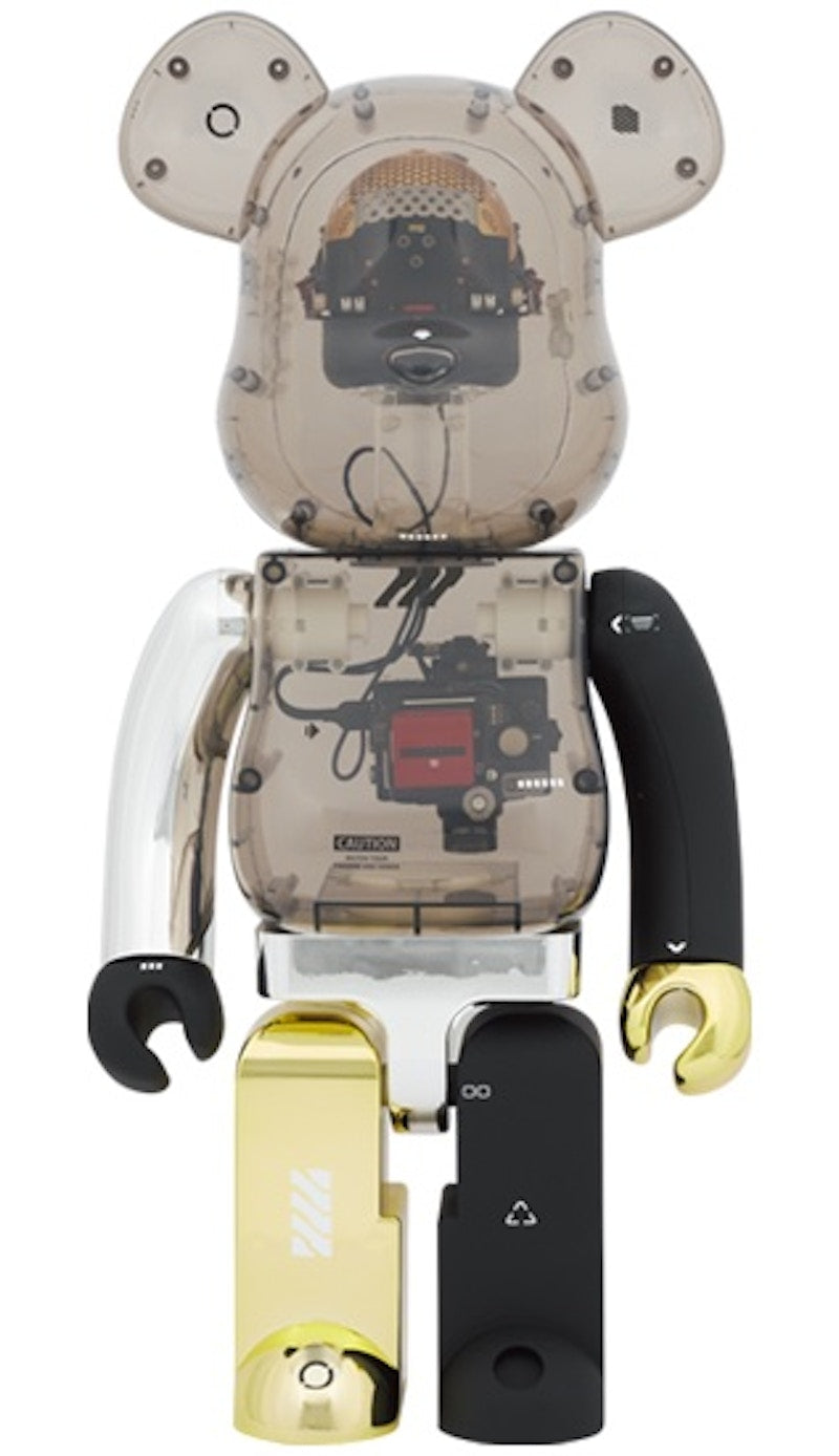Bearbrick x Ikeuchi Memento Mori 1000% Clear Smoke Ver.