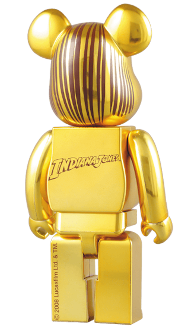 Bearbrick x Indiana Jones Golden Idol 400% Gold