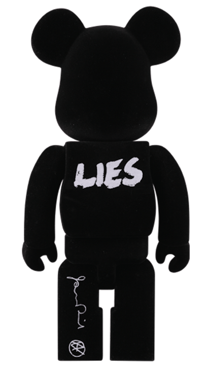 Bearbrick x Jamie Reid x Advantage Cycle x Suicommi Underground 400% Black