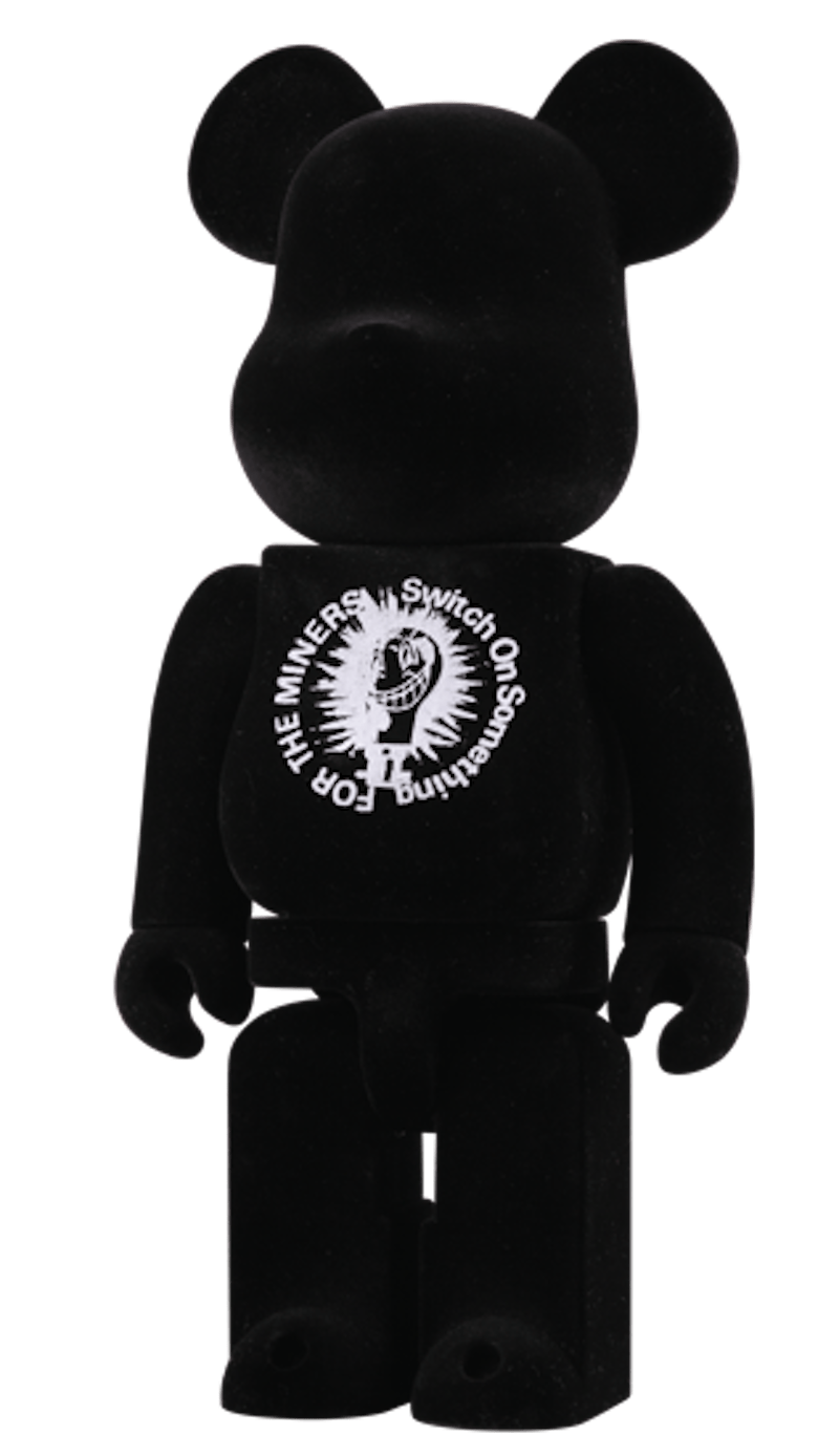 Bearbrick x Jamie Reid x Advantage Cycle x Suicommi Underground 400% Black