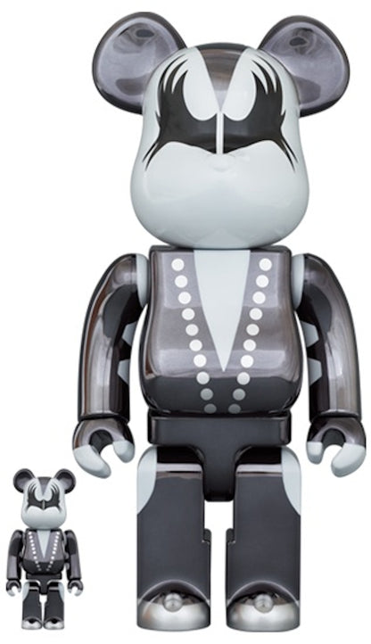Bearbrick x KISS Demon 100% & 400% Set Chrome Ver.
