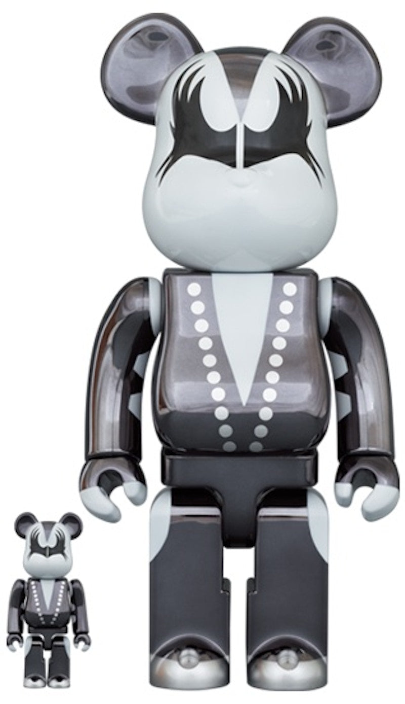 Bearbrick x KISS Demon 100% & 400% Set Chrome Ver.