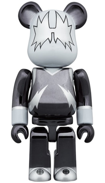 Bearbrick x KISS The Spaceman 100% & 400% Set Chrome Ver.