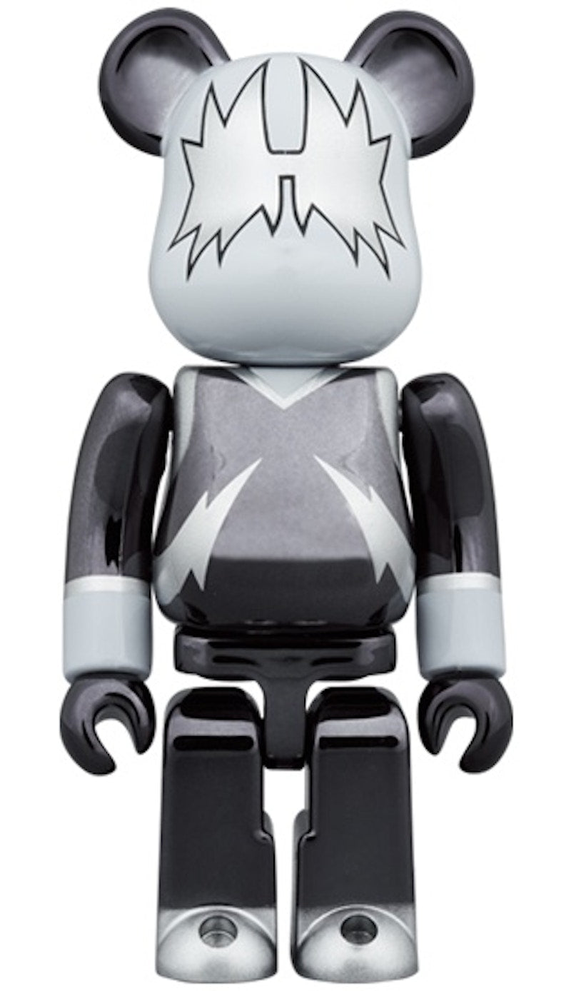 Bearbrick x KISS The Spaceman 100% & 400% Set Chrome Ver.