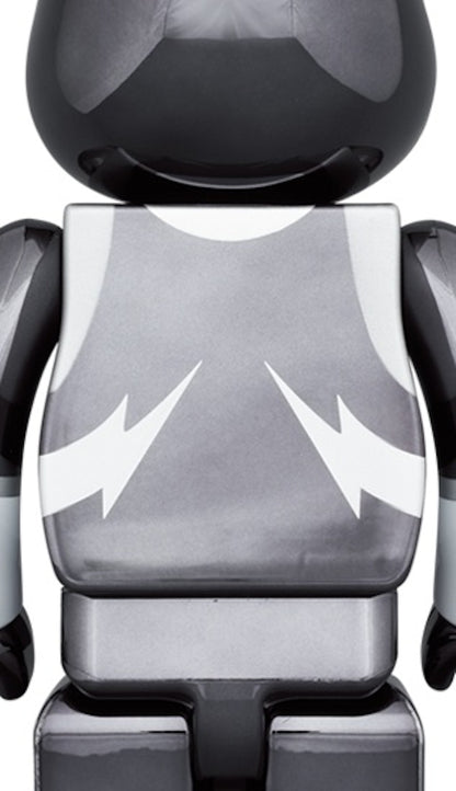Bearbrick x KISS The Spaceman 100% & 400% Set Chrome Ver.