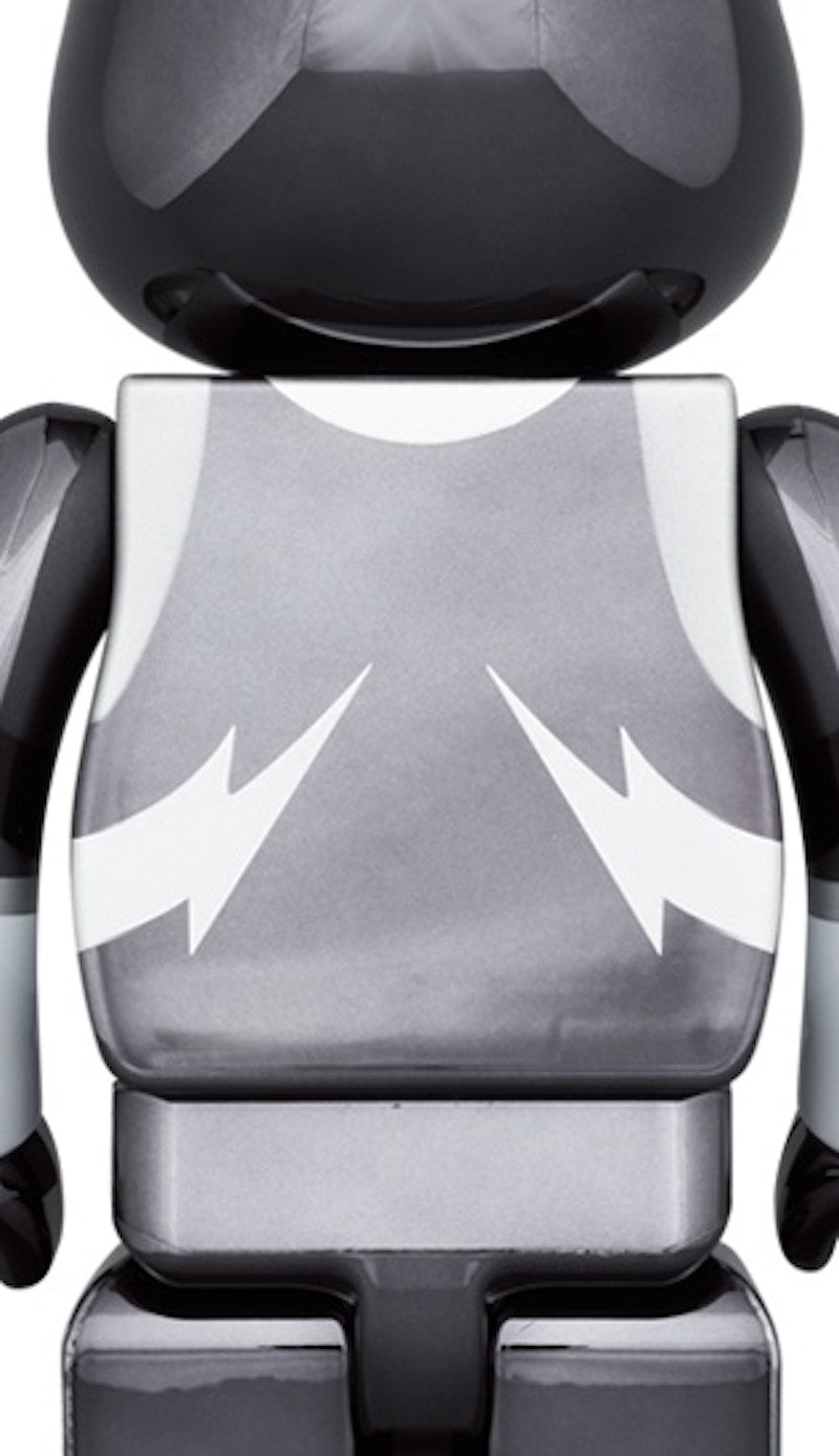 Bearbrick x KISS The Spaceman 100% & 400% Set Chrome Ver.