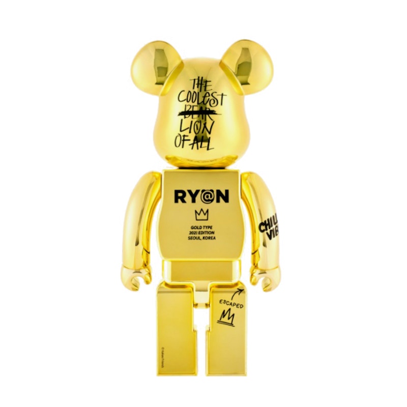 Bearbrick x Kakao Ryan 400% Gold