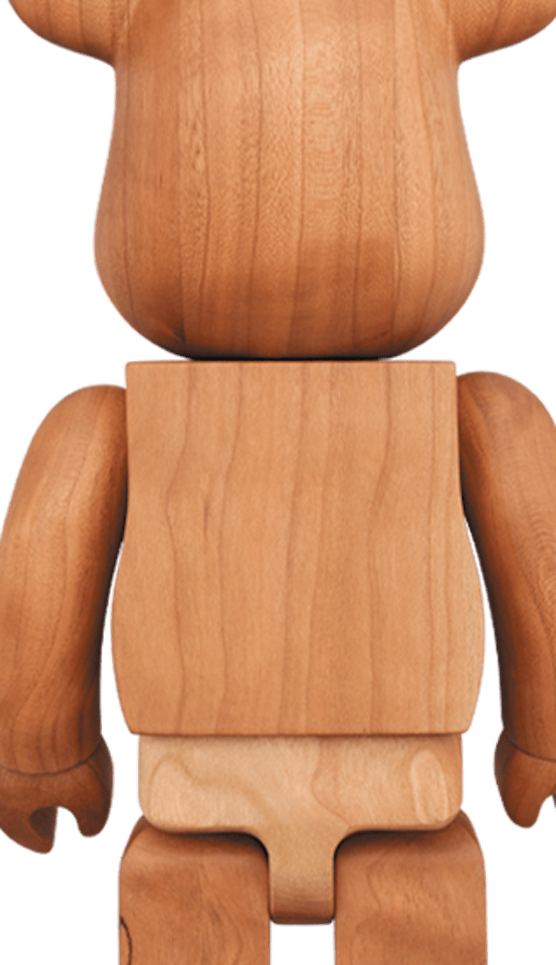 Bearbrick x Karimoku x Famous Wood (Cherry) 400%