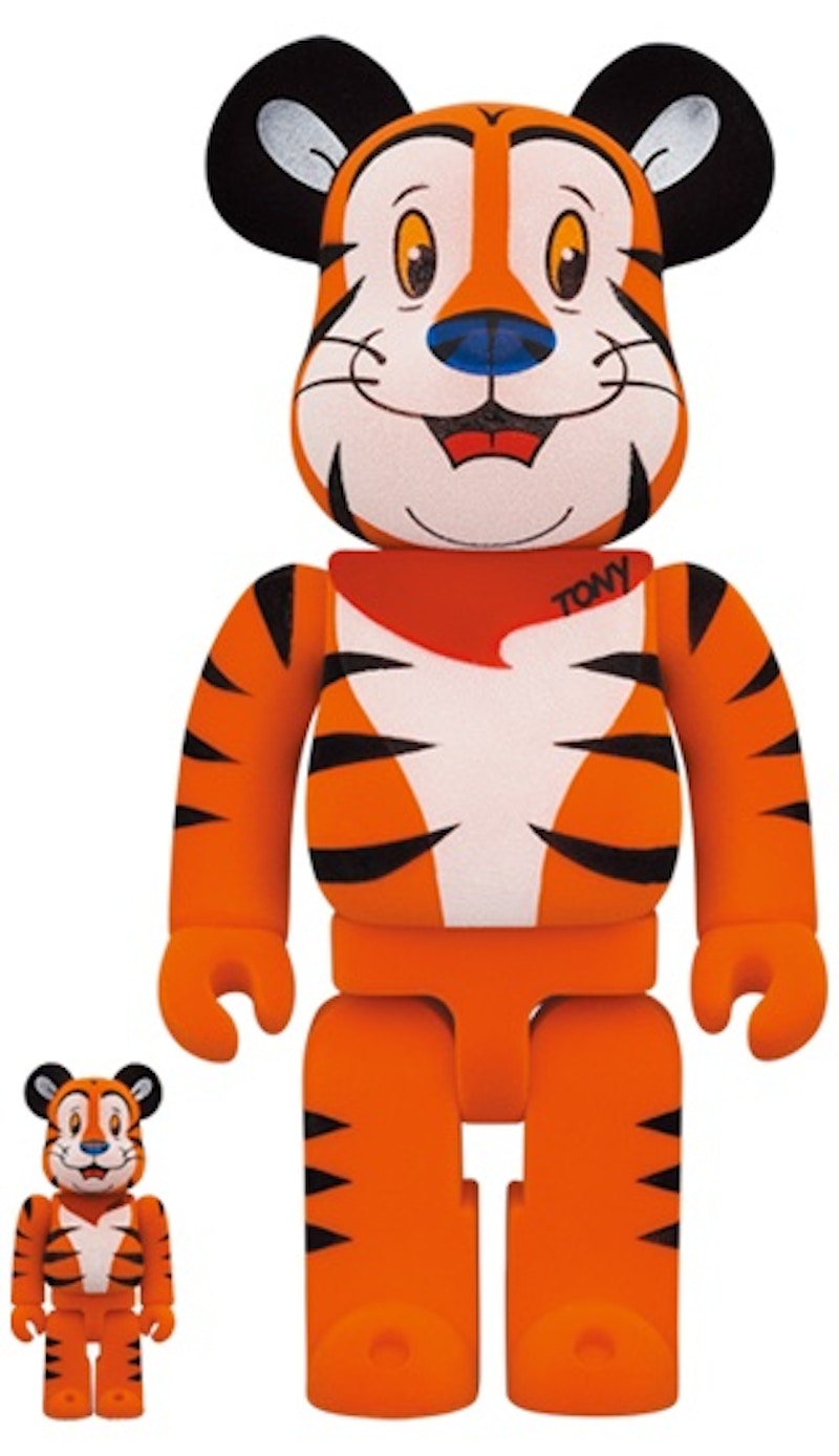 Bearbrick x Kellogg's Tony the Tiger Flocky Ver. 100% & 400% Set