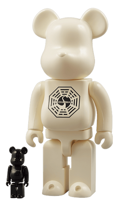Bearbrick x Lost 100% & 400% Set White
