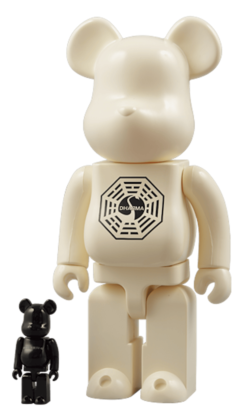 Bearbrick x Lost 100% & 400% Set White