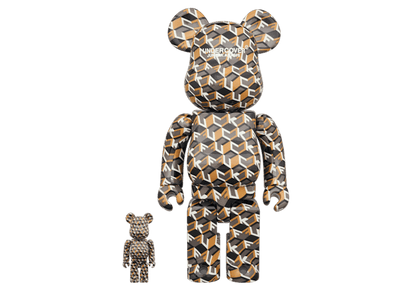 Bearbrick x MEDICOM UNDERCOVER FUCK 100% & 400% Set Multicolor