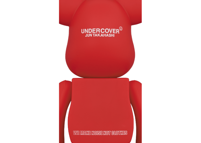 Bearbrick x MEDICOM UNDERCOVER LOGO 100% & 400% Set Red/White