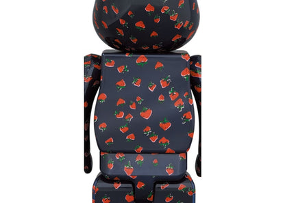 Bearbrick x MUVEIL Strawberry Pattern 100% & 400% Set