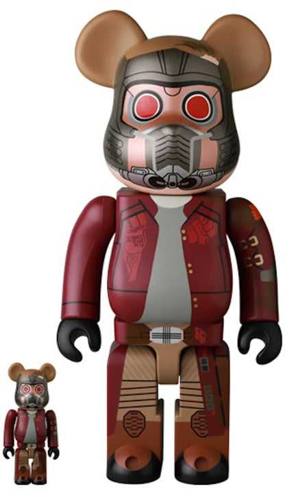 Bearbrick x Marvel Guardians of the Galaxy Vol. 3 Star-Lord 100% & 400% Set