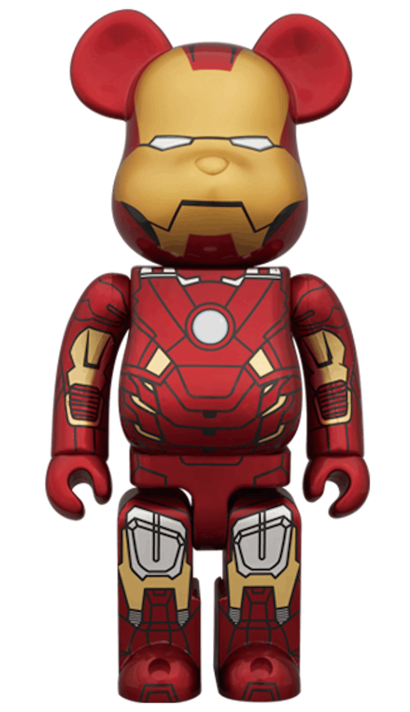 Bearbrick x Marvel Iron Man Mark VII 400% Red