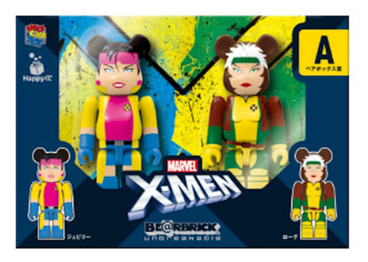 Bearbrick x Marvel X-Men Happy Lottery Rogue & Jubilee 2 Pack 100%