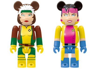 Bearbrick x Marvel X-Men Happy Lottery Rogue & Jubilee 2 Pack 100%