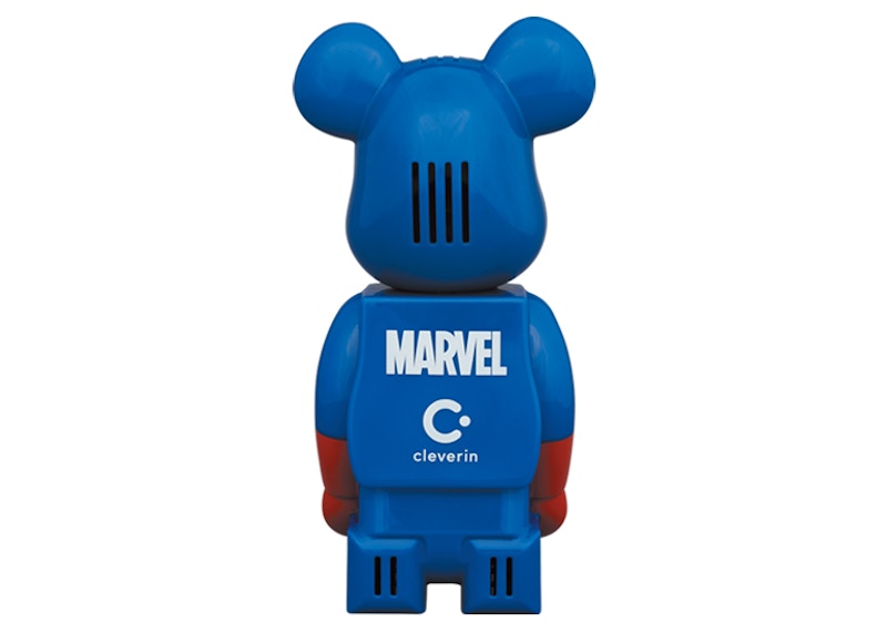 Bearbrick x Marvel x Cleverin Captain America Air Freshener Blue