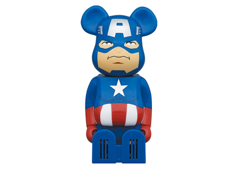 Bearbrick x Marvel x Cleverin Captain America Air Freshener Blue