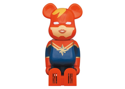 Bearbrick x Marvel x Cleverin Catptain Marvel Air Freshener Red
