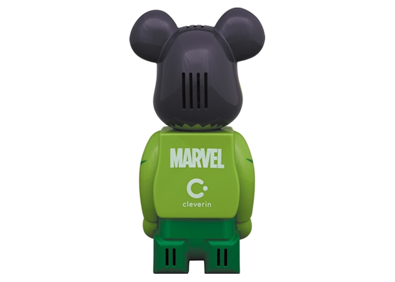 Bearbrick x Marvel x Cleverin Hulk Air Freshener Green