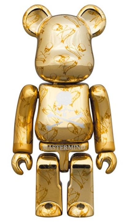 Bearbrick x Mastermind World 100% & 400% Set Gold