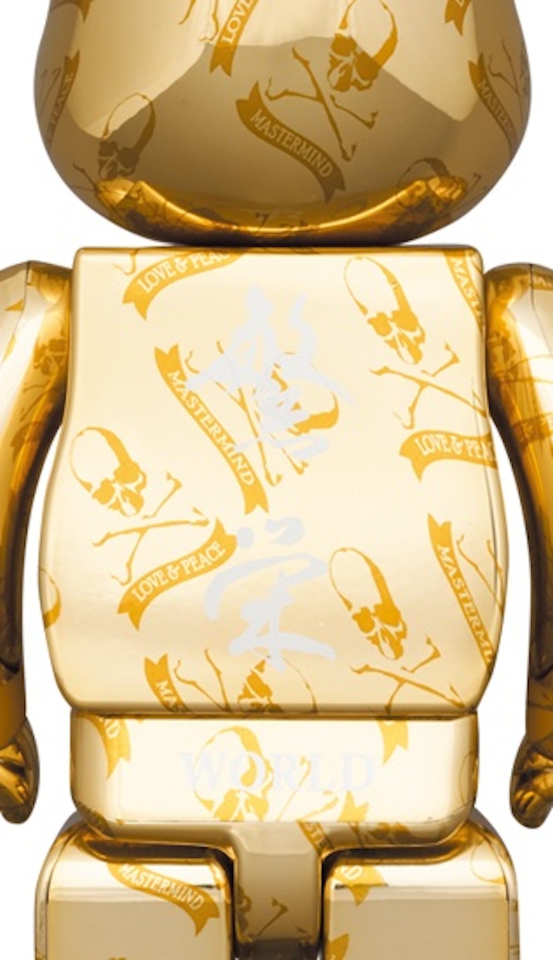 Bearbrick x Mastermind World 100% & 400% Set Gold