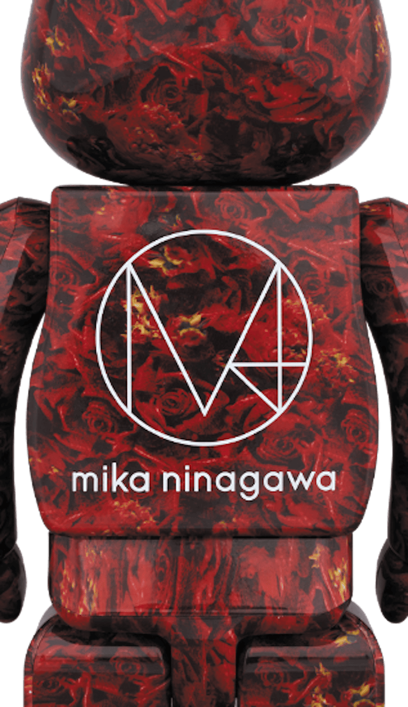 Bearbrick x Mike Ninagawa Leather Rose 1000% Multi
