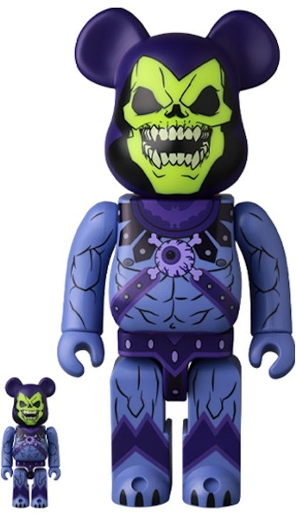 Bearbrick x Mishka x Masters of The Universe Skeletor 100% & 400% Set