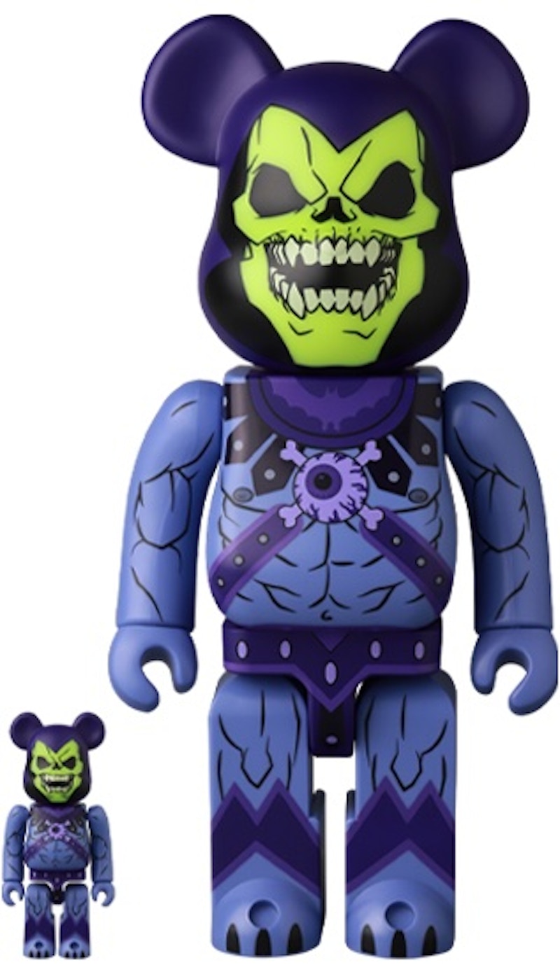 Bearbrick x Mishka x Masters of The Universe Skeletor 100% & 400% Set