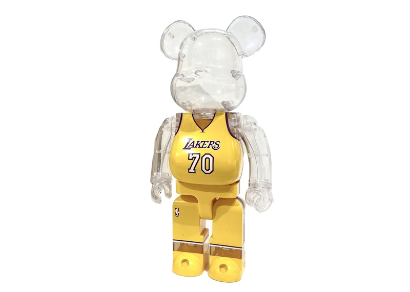 Bearbrick x NBA Los Angeles Lakers 70th Anniversary 100%