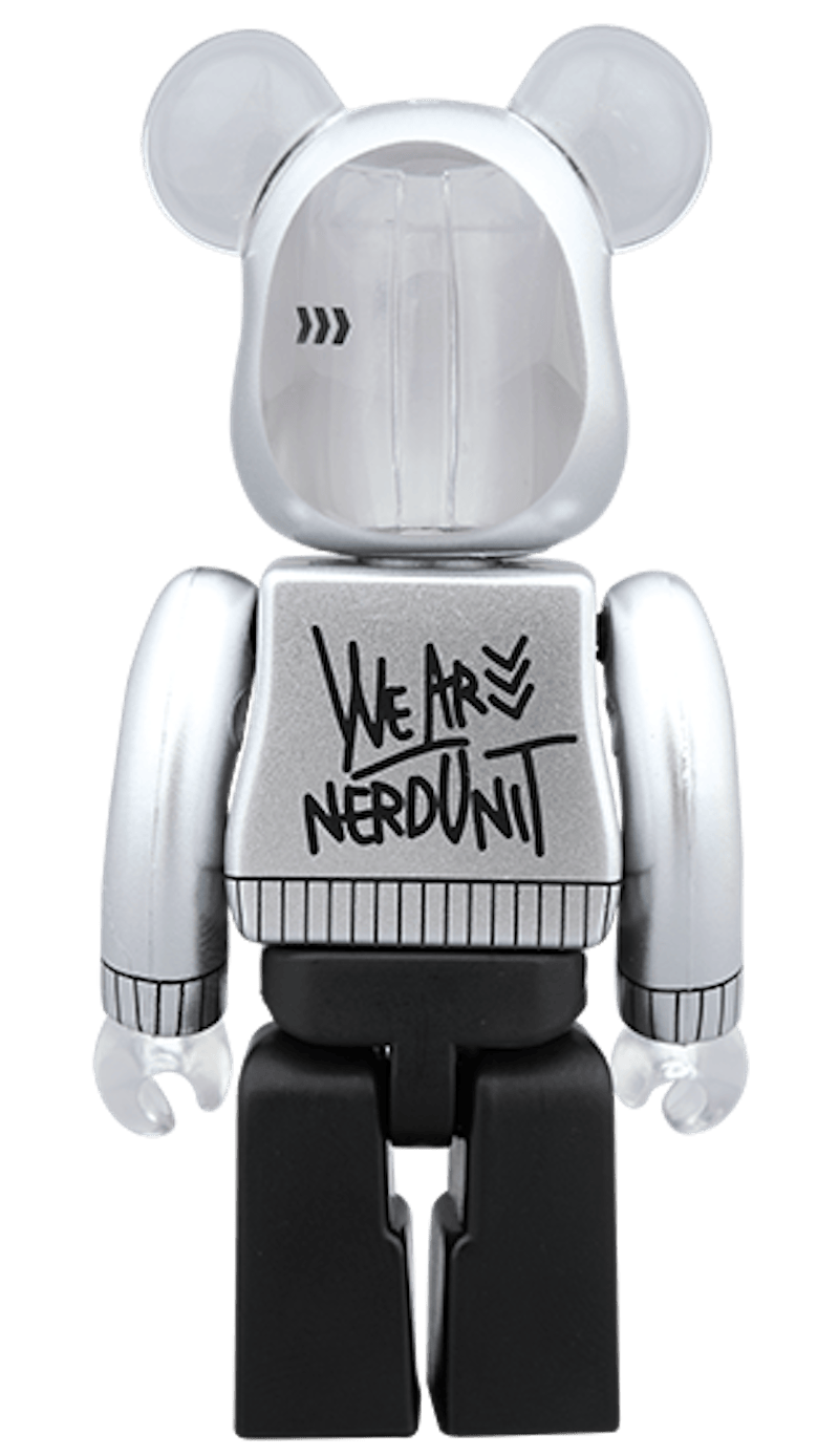 Bearbrick x NERDUNIT 100%