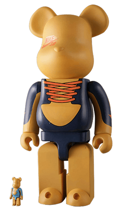 Bearbrick x NIKE THREE BEARBRICK 50% & 400% Set Yellow