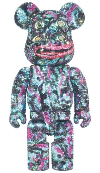 Bearbrick x NagNagNag Four Eyes Crystal Decorate 400%