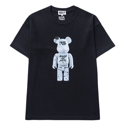 Bearbrick x Nas x Applebum World Is Yours T-Shirt Black
